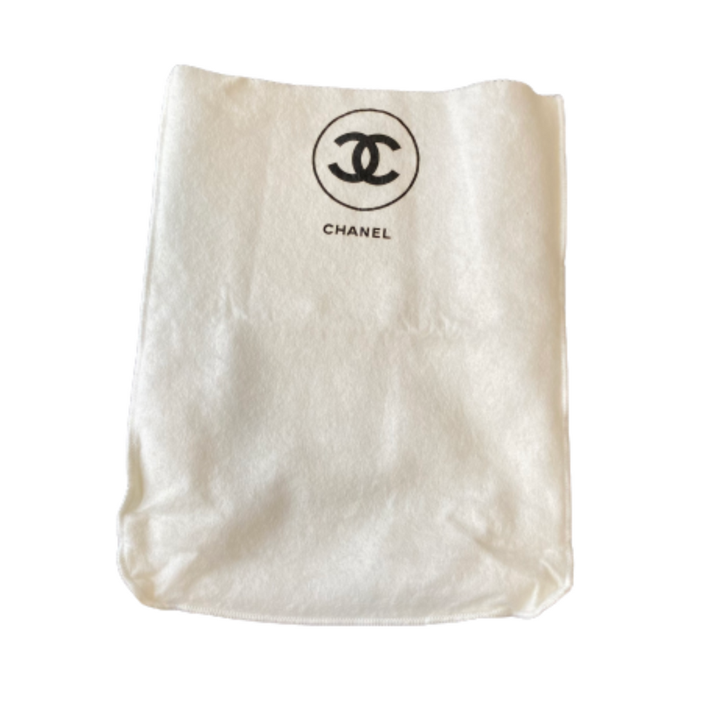 Chanel White Leather Double flap shoulder bag