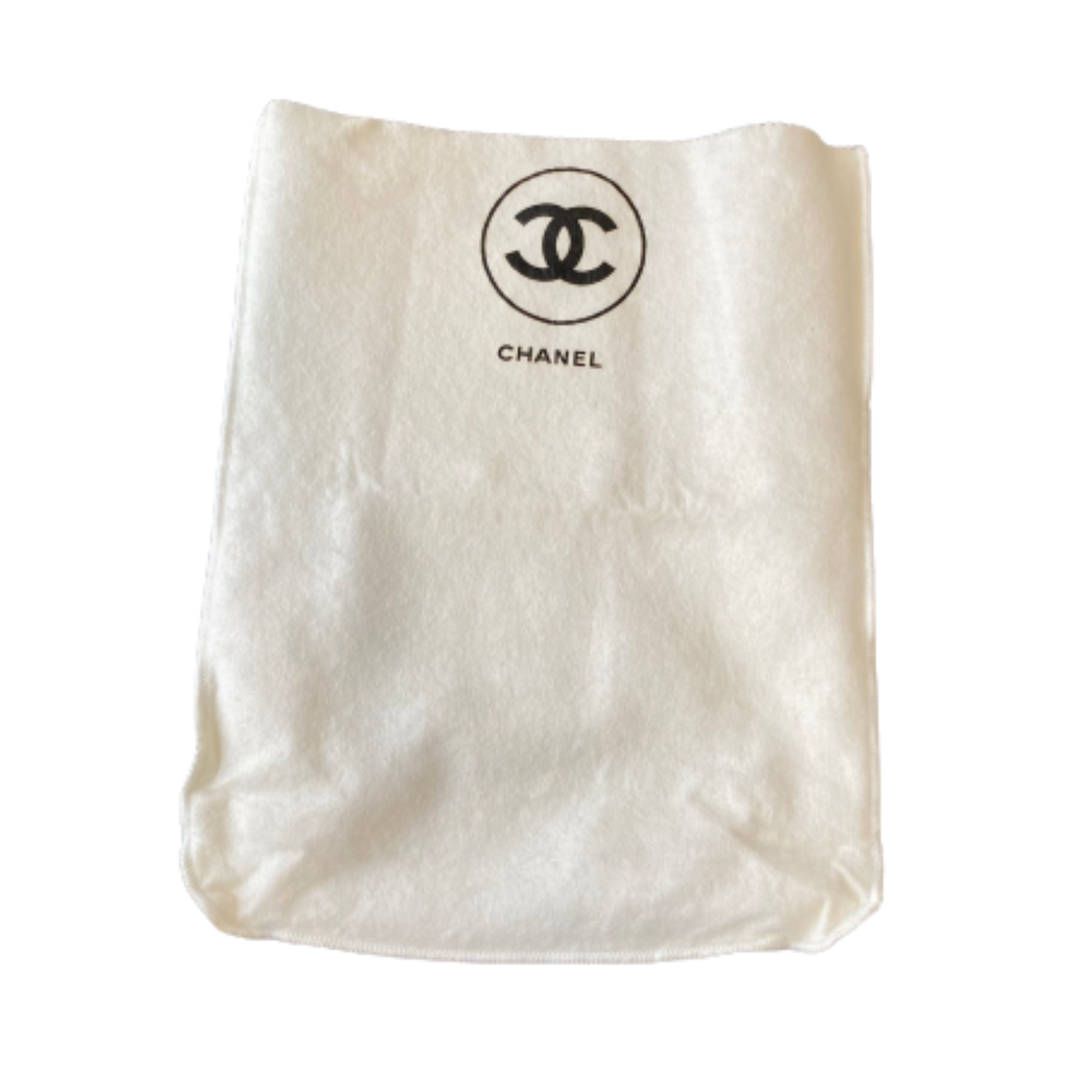 Chanel White Leather Double flap shoulder bag