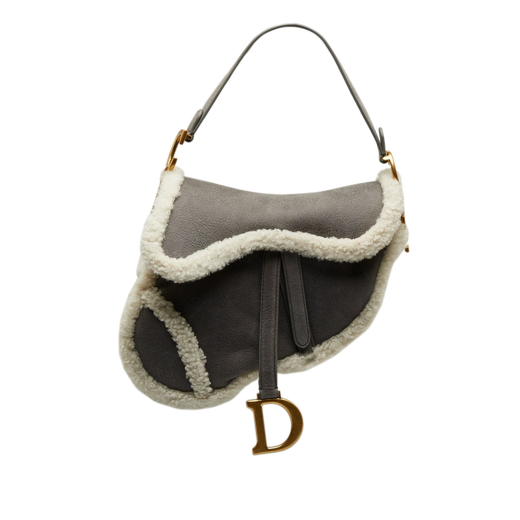 DIOR Shearling Saddle Bag
