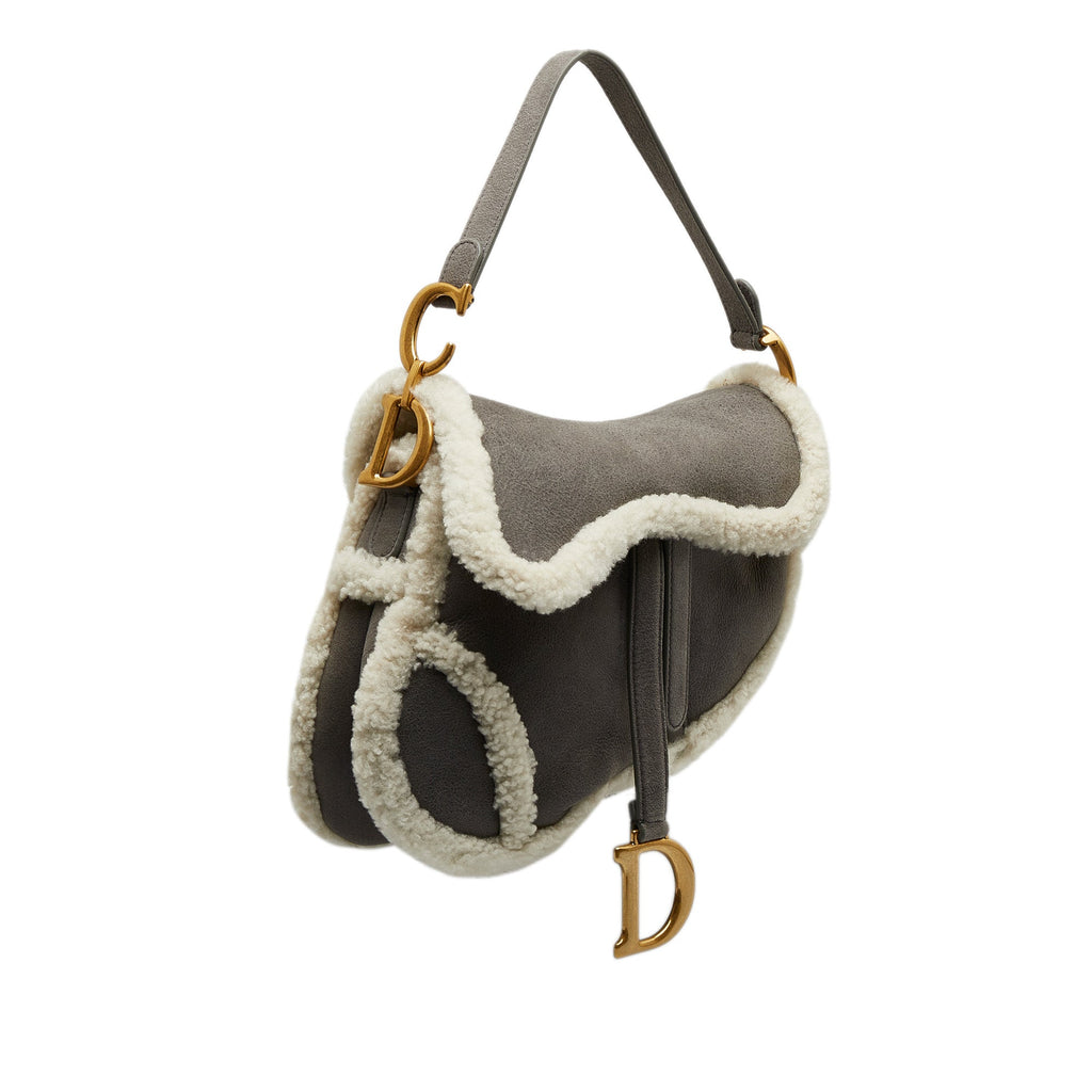 DIOR Shearling Saddle Bag