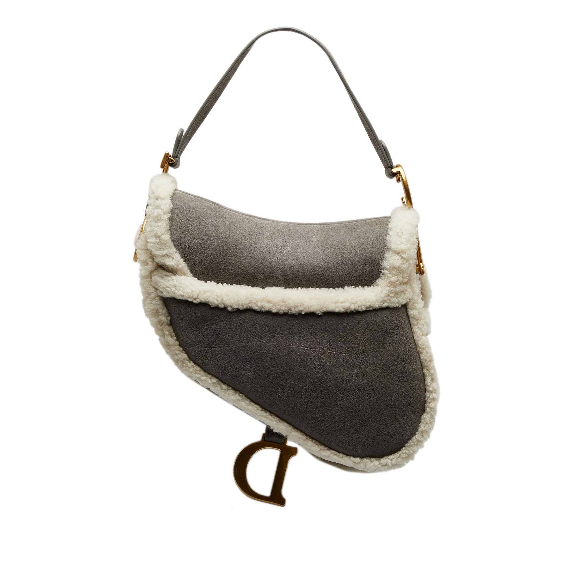 DIOR Shearling Saddle Bag