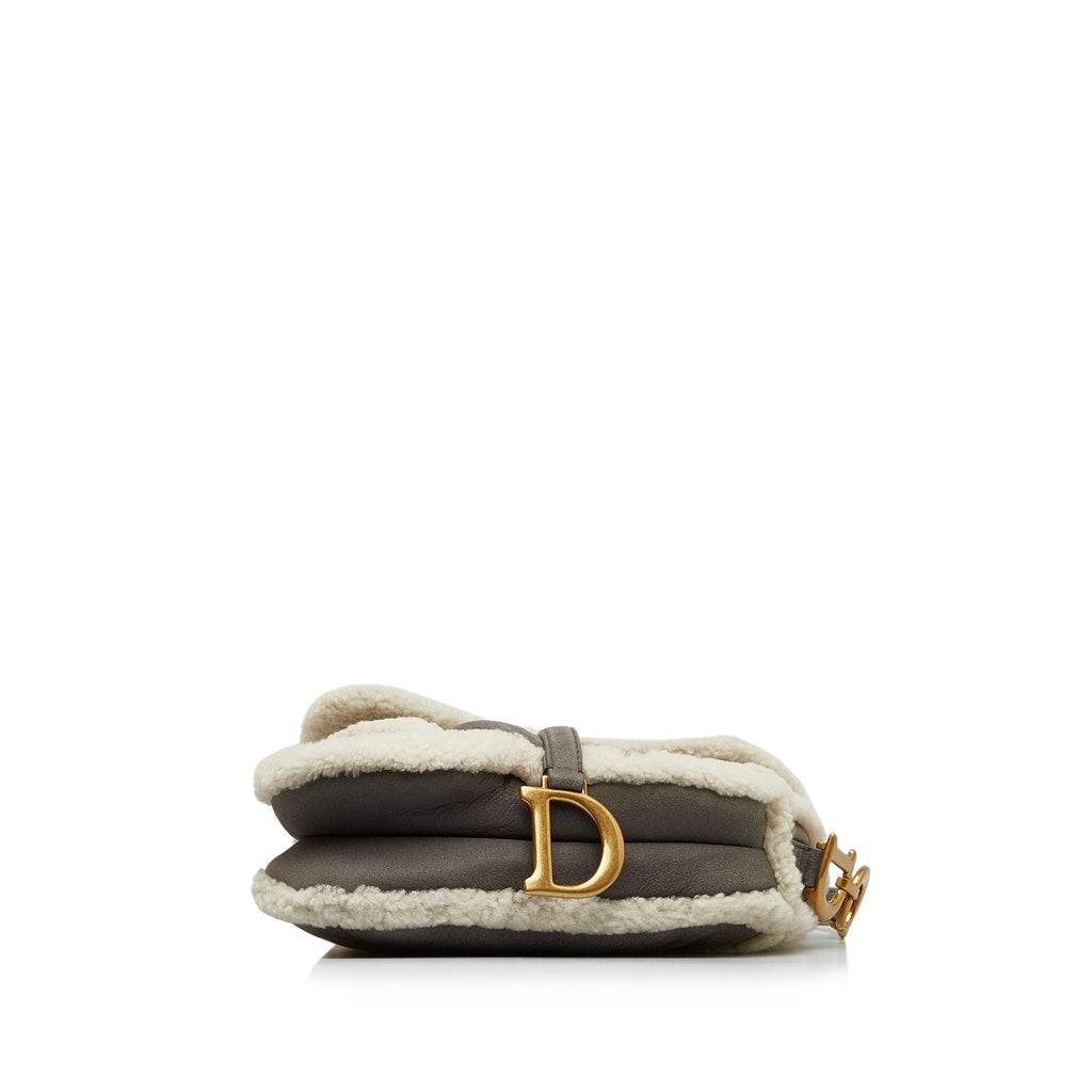 DIOR Shearling Saddle Bag