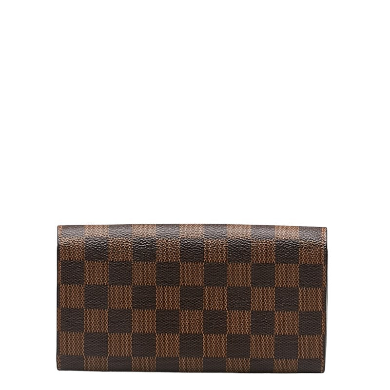 Louis Vuitton Louis Vuitton Damière N61734 Long Wallet PVC/Leather Brown