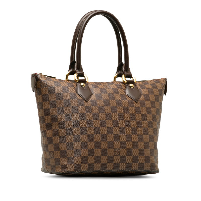 Louis Vuitton Damier Saleya PM Tote Handbag N51183 Brown