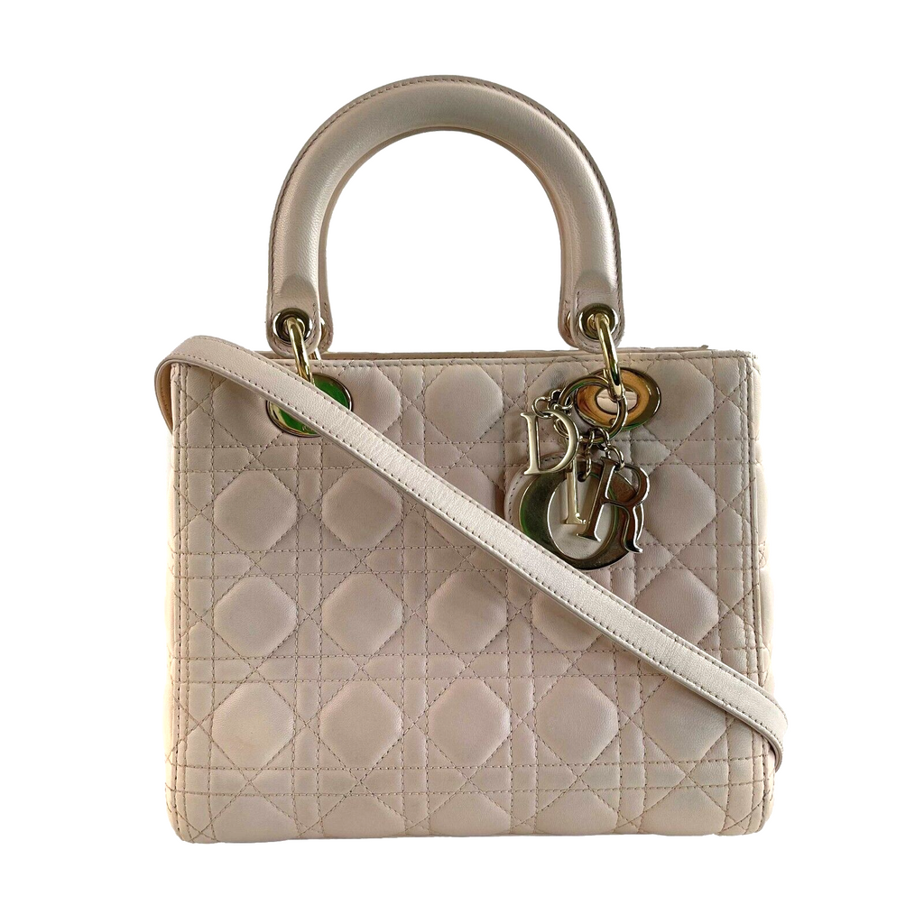 CHRISTIAN DIOR Medium Lady Dior Rose Poudre