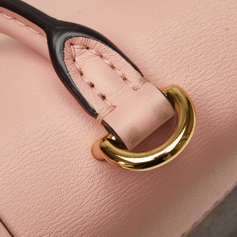 Louis Vuitton Monogram Rocky BB Handbag Shell Bag 2WAY M44080 Brown Pink PVC Leather  Louis Vuitton