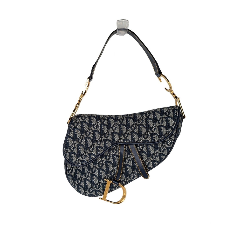 Christian Dior Oblique Jacquard Saddle Bag