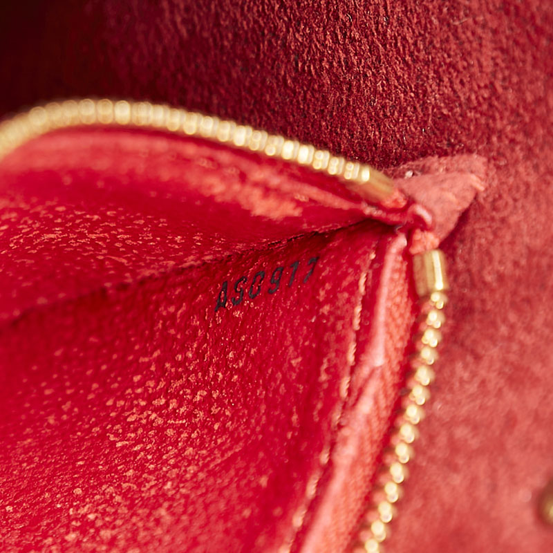 Louis Vuitton Louis Vuitton M42867 Boston Bag Leather Castilian Red