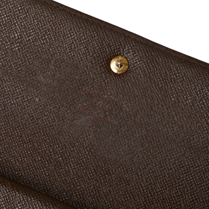 Louis Vuitton Louis Vuitton Damière N61217 Long Wallet PVC/Leather Evan Brown Ladies, Paris