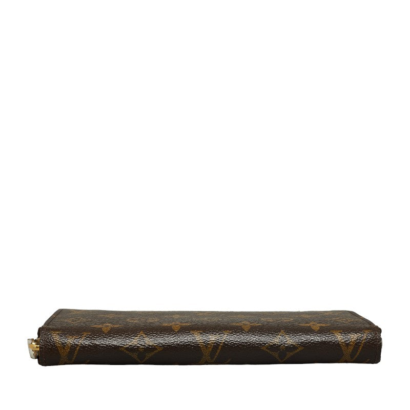 Louis Vuitton Monograms Jeep Wallet Round Fassner Long Wallet M60017 Brown PVC Leather Ladies Louis Vuitton