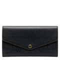 LOUIS VUITTON Louis Vuitton Monogram Amplant M62125 Long Wallet Leather Marine Rouge Naïve