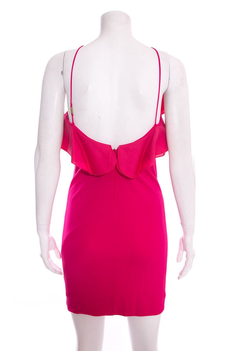 Gucci Pink Ruffle Mini Dress SZ S
