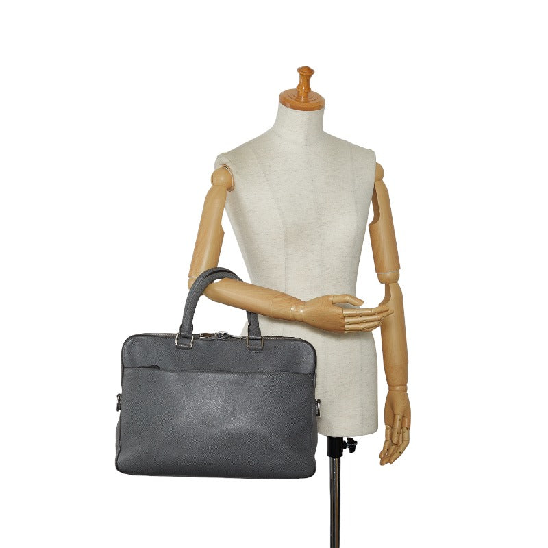 Louis Vuitton Louis Vuitton Tiger M32709 Business Bag Leather Gracie Grey