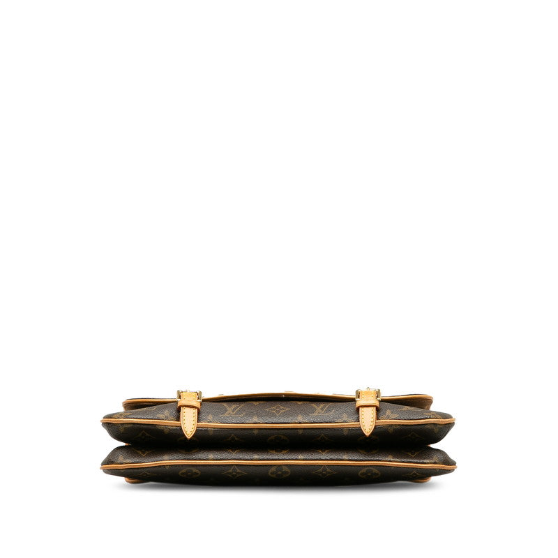 Louis Vuitton Monogram M51157 Shoulder Bag PVC/Leather Brown