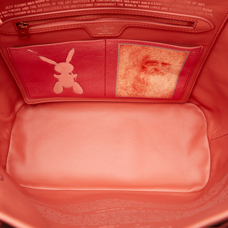 Louis Vuitton Masters Collection Da Vinci Newarf MM Tortoise Bag M43373 Poppy Petal Pink Multicolor PVC Leather  Louis Vuitton