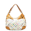 Louis Vuitton Monogram Multicolor M40195 Shoulder Bag PVC/Leather Bronze White Ladies Bike