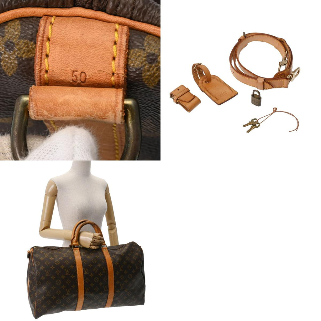 Louis Vuitton Monogram Keepall Bandouliere 50 Brown
