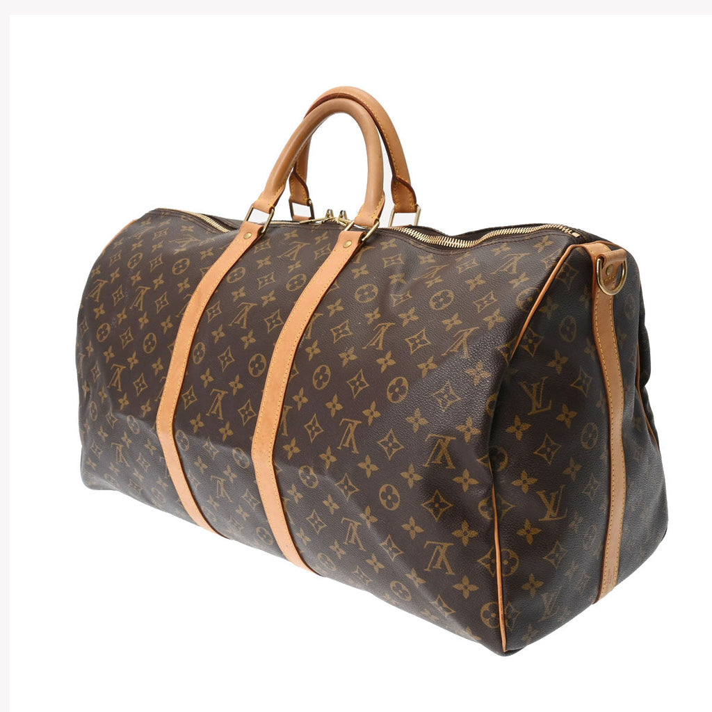 Louis Vuitton Monogram Keepall Bandouliere 55 Brown
