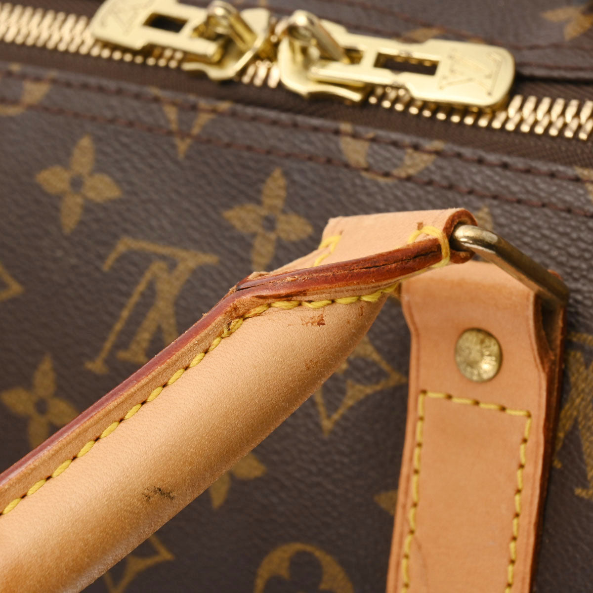 Louis Vuitton Monogram Keepall Bandouliere 55 Brown
