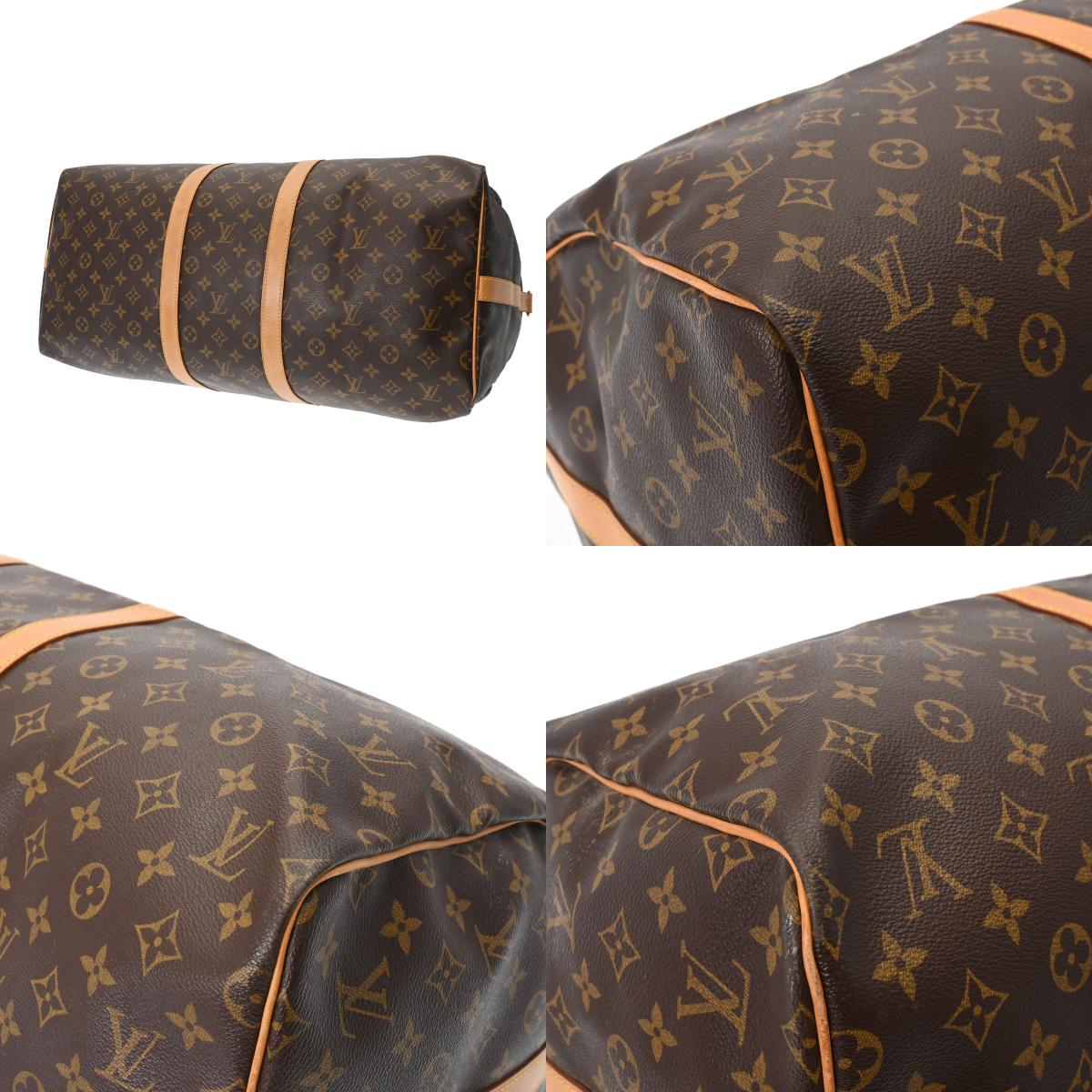 Louis Vuitton Monogram Keepall Bandouliere 55 Brown