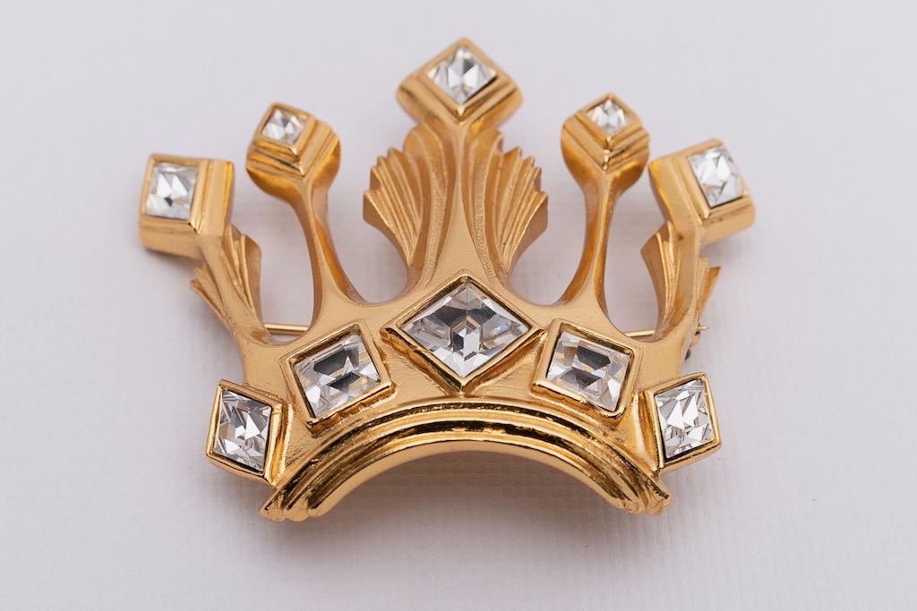 Broche couronne Dior