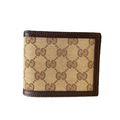 Gucci Brown Canvas  wallet accessories
