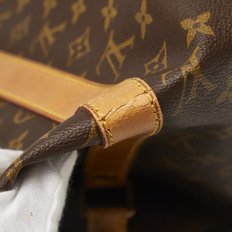 Louis Vuitton Monogram Keepall 50 Boston Bag M41426 Brown PVC Leather  Louis Vuitton