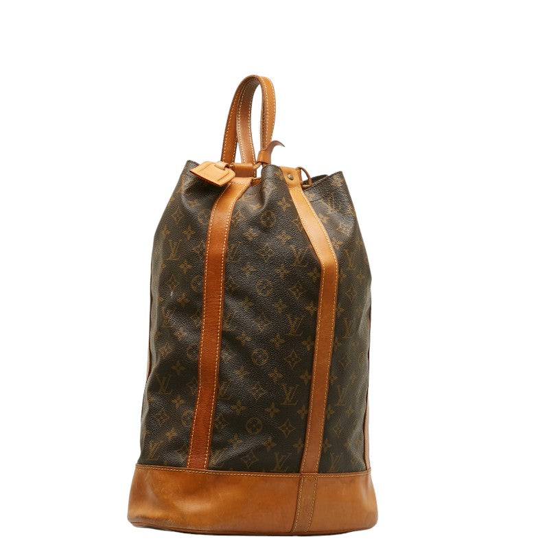 Louis Vuitton Monogram Landnet GM Shoulder Bag M42244 Brown PVC Leather Lady Louis Vuitton