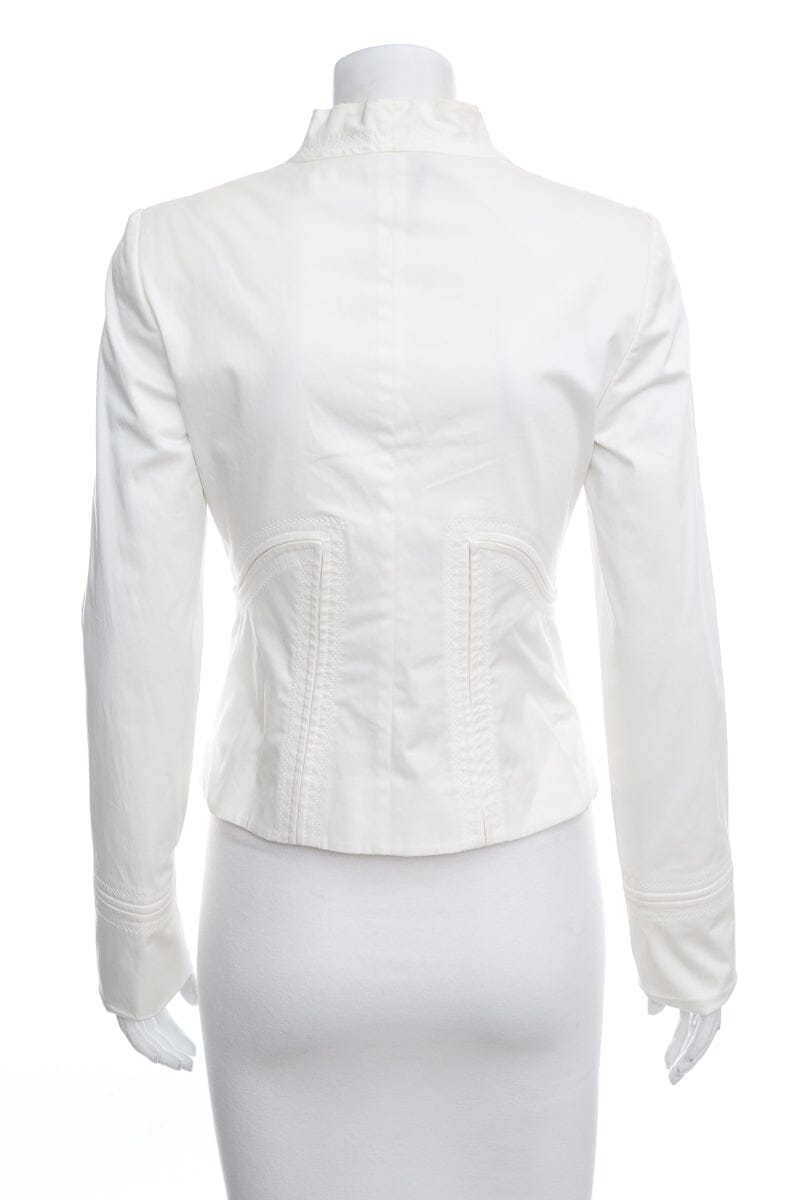 Gucci 2004 White Structured Cropped Top SZ 42