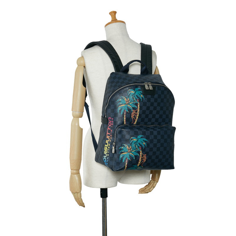 Louis Vuitton Cobalt Apollo Backpack N50003 Blue Multicolor PVC Leather Men LOUIS VUITTON
