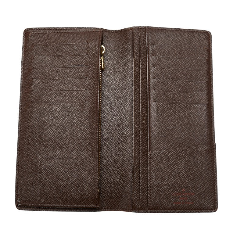 Louis Vuitton Damiere Portfolio Brother Long Wallet N60017 Brown PVC Leather  Louis Vuitton