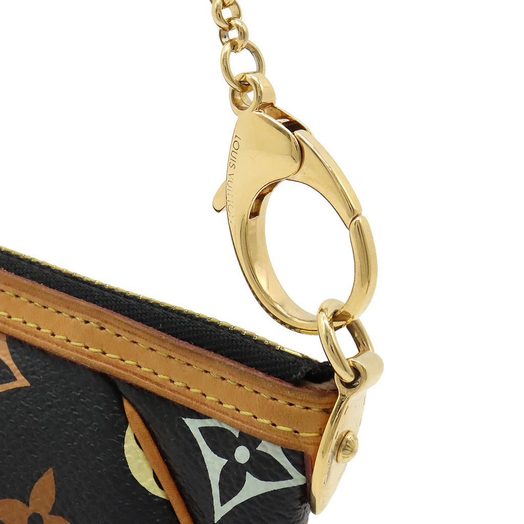 Louis Vuitton Monogram Multicolor  Mila MM Accessory Pocket Noir Black M60097