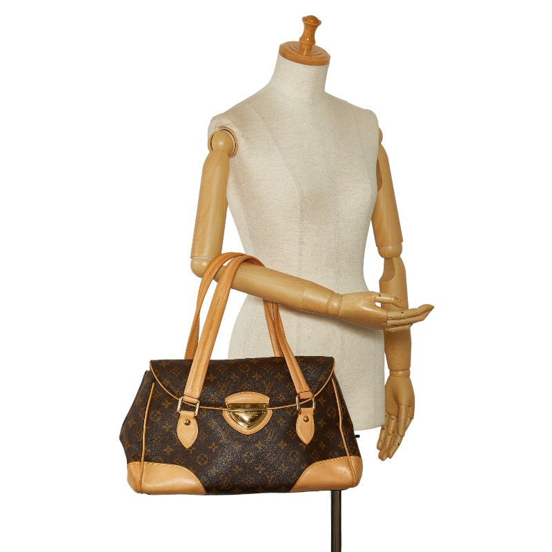 Louis Vuitton Monogram Beverly GM Handbags M40120 Brown PVC Leather Ladies Louis Vuitton