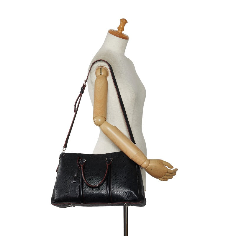 Louis Vuitton Epic Suffron NV MM Handbag Shoulder Bag 2WAY M55610 Noir Black Red Leather  Louis Vuitton