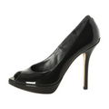 Dior Patent Peep-Toe Platform Pumps