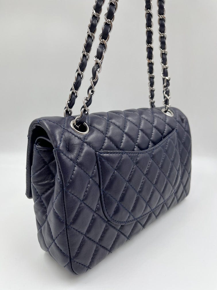 Blue Chanel Classic Double Flap Bag