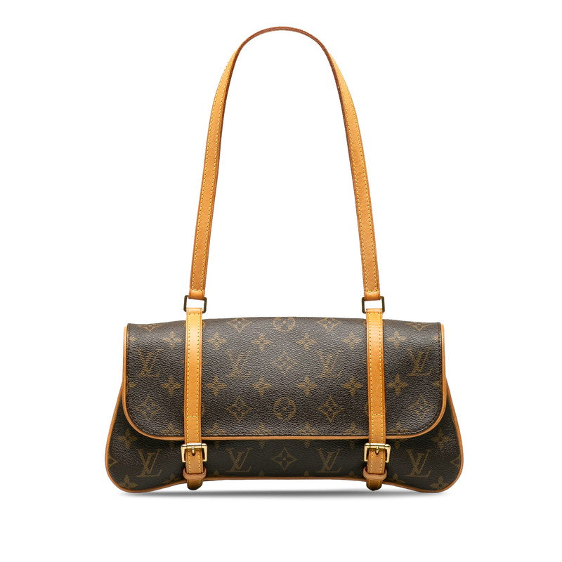 Louis Vuitton Monogram M51157 Shoulder Bag PVC/Leather Brown