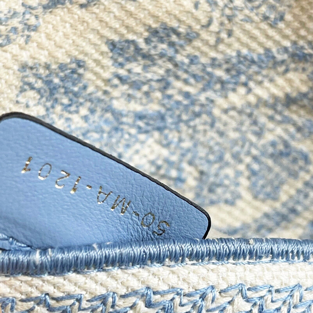 DIOR Toile de Jouy Lady D-Lite Bag Embroidered Canvas Cornflower Blue