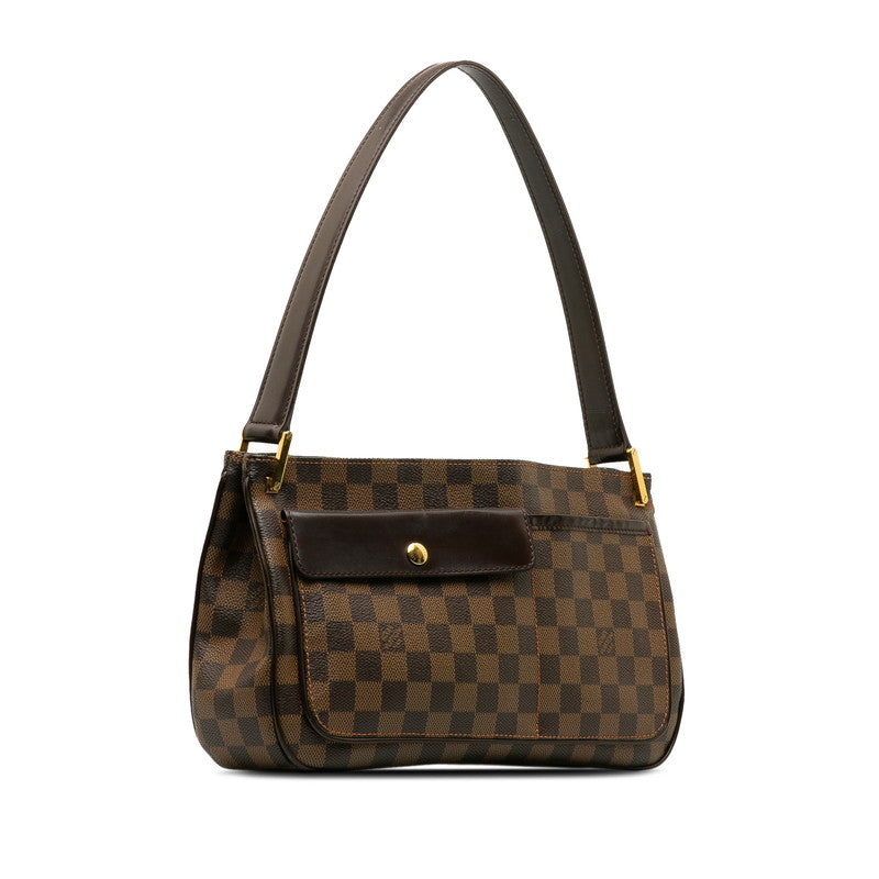 Louis Vuitton Damiere Overnight Shoulder Bag N51129 Eve Brown PVC Leather Lady Louis Vuitton