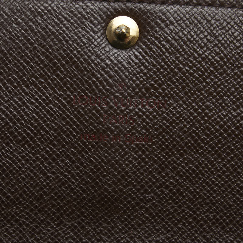 Louis Vuitton Louis Vuitton Damière N61734 Long Wallet PVC/Leather Brown