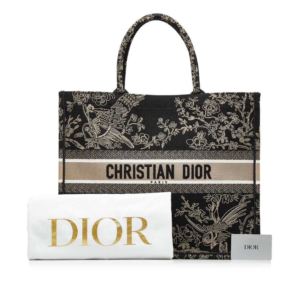 DIOR Large Ornamental Cornely Book Tote Tote Bag