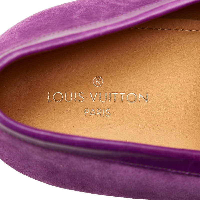 Louis Vuitton Mens Loafers DI1118 Suede Purple