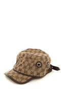 Gucci Brown Monogram Army Style Baseball Cap SZ S