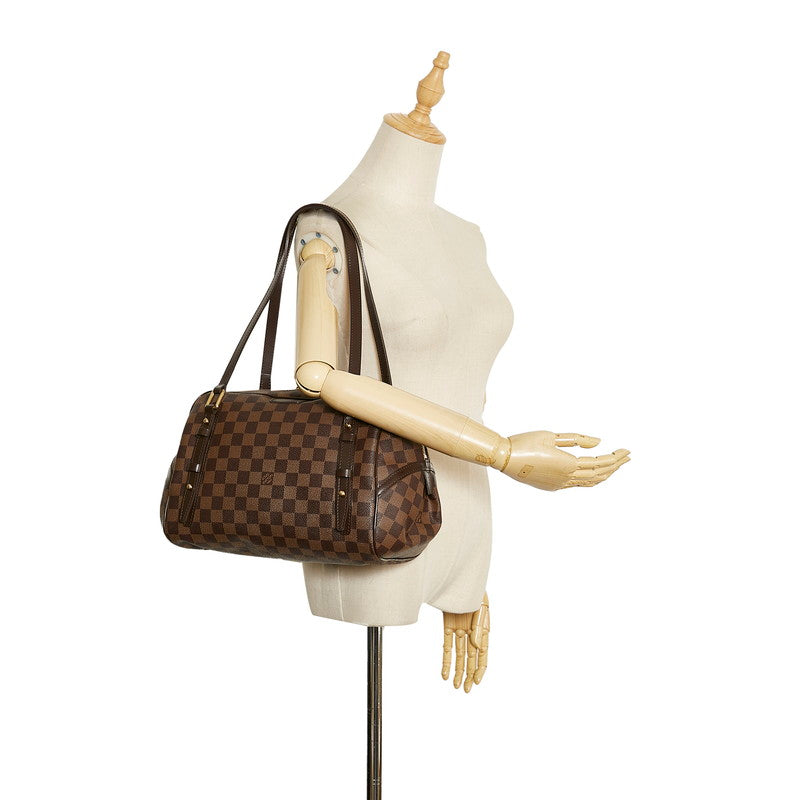 Louis Vuitton Louis Vuitton Damière N41158 Handbag PVC/Leather Brown