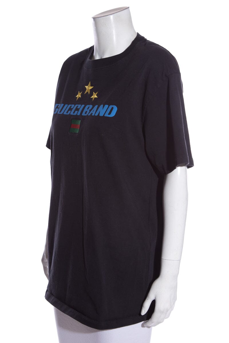 Gucci Navy Band T-Shirt SZ S