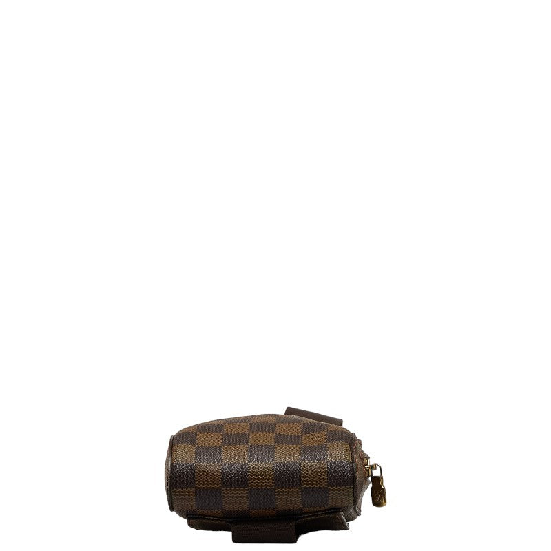 Louis Vuitton Damière Geronimous Body Bag West Bag N51994 Brown PVC Leather Men LOUIS VUITTON