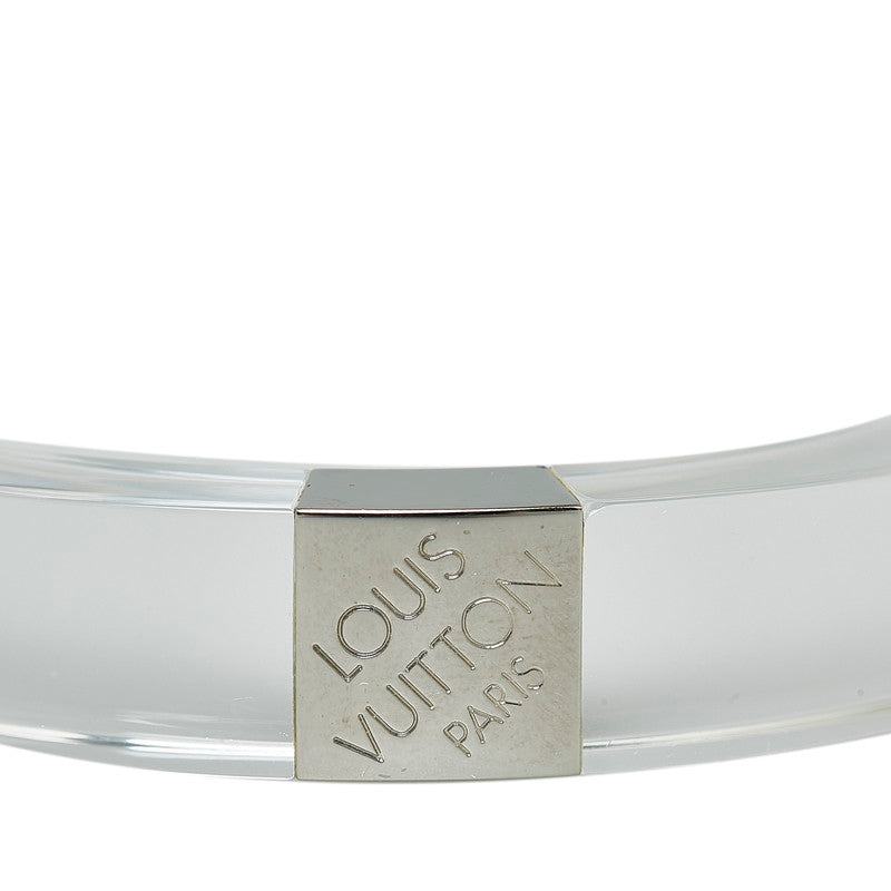 Louis Vuitton Nightcrawler Bangle PM Bangle Bracelet M92200 Clear Silver Acrylic Metal  Louis Vuitton