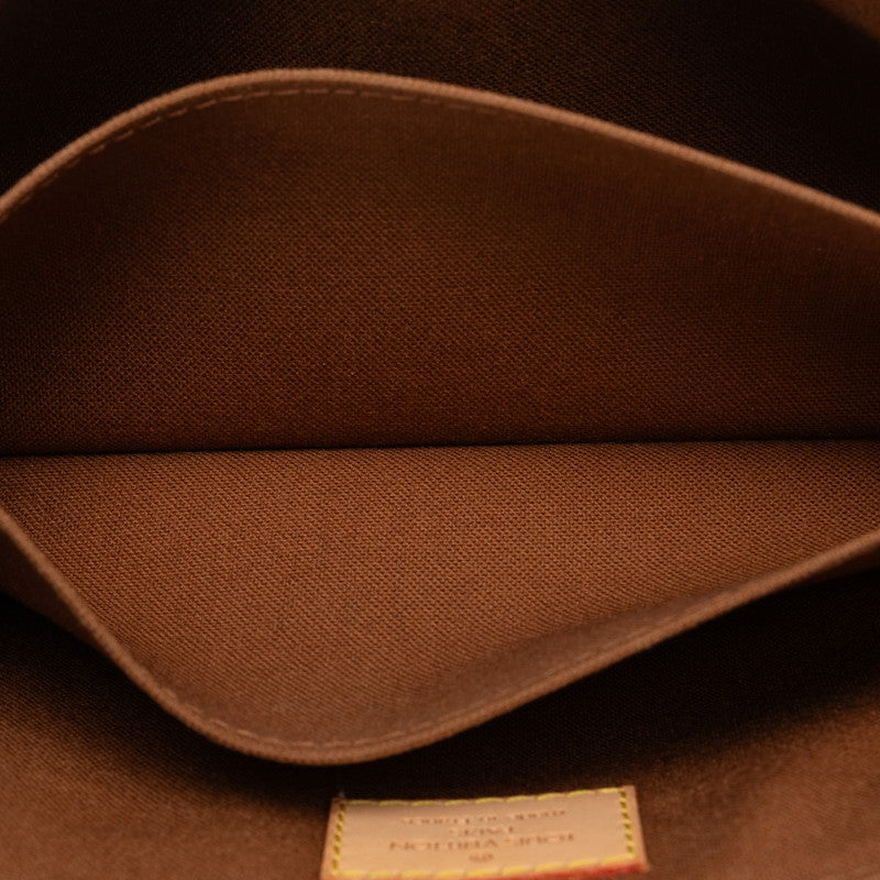 Louis Vuitton Monogram M51157 Shoulder Bag PVC/Leather Brown