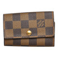 Louis Vuitton Louis Vuitton Damière N62630 Keycase PVC/Leather Brown