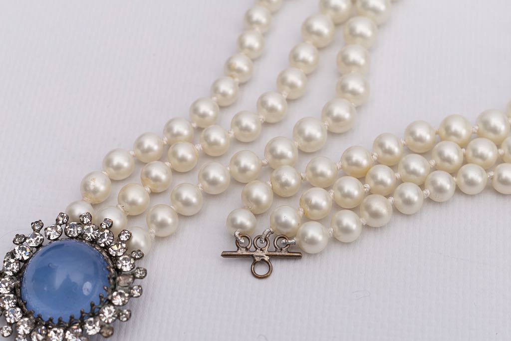 Collier de perles nacrées Dior (attribué à)